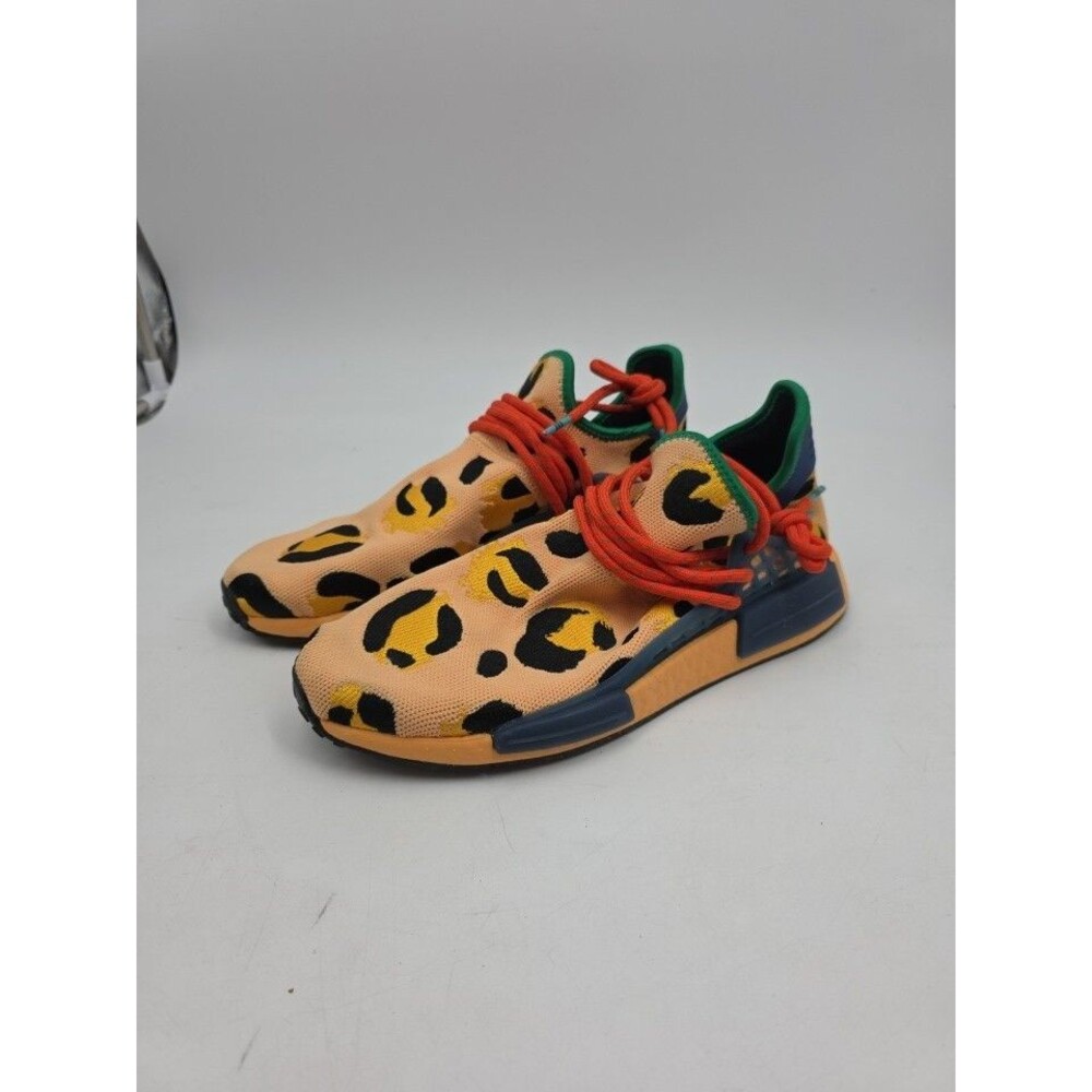 HP3221 Size 10 Adidas Pharrell x NMD Human Race Animal Print Pulse Amber